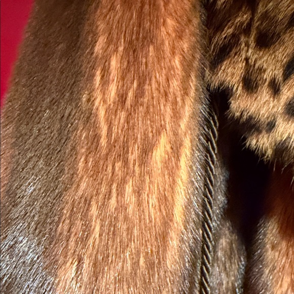 Stunning Elegant Leopard Print 100% Designer Mink Fur Jacket - Picture 2 of 9